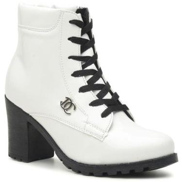 Imagem de Bota Feminina Coturno Cano Curto Salto Alto Tratorado - RINALDI'S SHOE