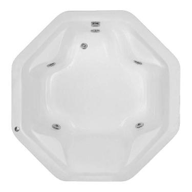 Imagem de Banheira Redonda Montes Claros com hidro - Brasil Banheiras, 1,50x1,50