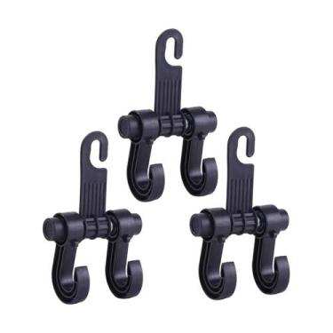 Imagem de Kit 3 Gancho Veicular Suporte Sacola Bolsa Compra Carro - Veon