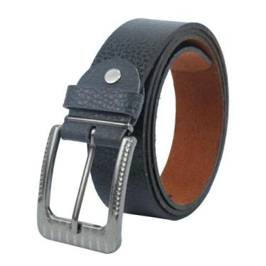 Imagem de Cinto Belt Largo Masculino Social Couro Preto 3,5Cm M G GG - R.Pires, 