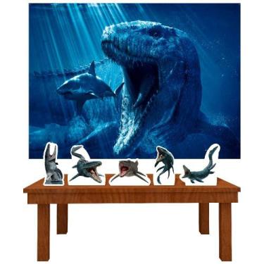 Imagem de Kit Rubi Megalodon Mosasaurus Jurassic- IMPAKTO VISUAL