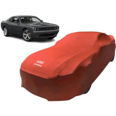 Imagem de Capa Para Proteger Pintura Carro Dodge Challenger - Mz, Vermelha