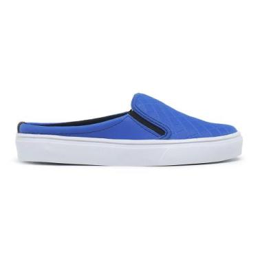 Imagem de Tênis Mule Feminino Slip On Calcanhar Aberto Babuche Azul - Zafrem, 36