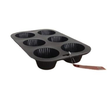 Imagem de Forma Silicone Retangular Bolo Bolinho Cupcake Escolha a Cor - Rio Tij