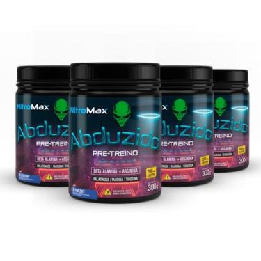 Imagem de 4x ABDUZIDO PRE TREINO NITRO MAX LIMONADA SUICA 300G - NITROMAX