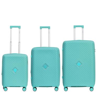 Imagem de Mala De Viagem Com 3 Peças Polipropileno Expansível Zíper Antifurto