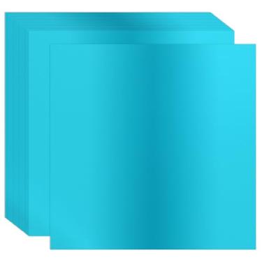 Imagem de PATIKIL Papel cartolina metálico de 30 x 30 cm, 30 peças, acabamento espelhado de 250 g/m², folha de cartão para artesanato, decoração de casamento, convites, arte, faça você mesmo, azul