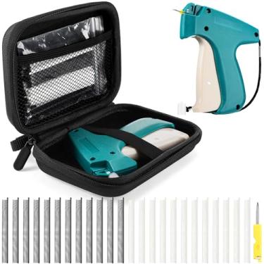 Imagem de Lasnten Kit de 3003 peças de armas de etiqueta de roupas com etiqueta de ponto fino estojo de armazenamento 2 micro agulhas 1500 preto 1500 branco micro fixadores mini etiqueta de ponto acessório de