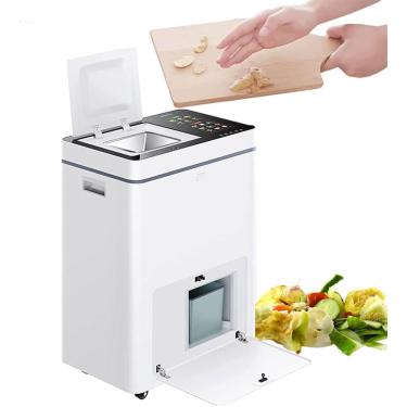 Imagem de Caixa de compostagem de cozinha, compostor de resíduos inteligentes de cozinha, triturador de lixo desodorizante máquina de compostagem de indução silenciosa, compostor elétrico para interio