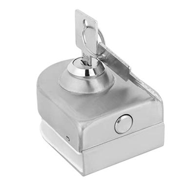Imagem de Aço Inoxidável Fechadura da Porta de Vidro Parafuso Trava à Prova Ferrugem Resistente à Corrosão Durável Elegante Acessórios do Banheiro