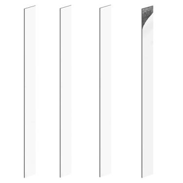 Imagem de Tiras magnéticas com suporte adesivo, fita magnética forte tira magnética plana de borracha, tiras magnéticas adesivas para a maioria das superfícies, quadro branco de geladeira apagável a seco (4