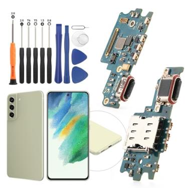 Imagem de Conector Dock para Samsung Galaxy S21 FE Porta de carregamento Cabo flexível de substituição para Samsung Galaxy S21 FE 5G SM-G990U, SM-G990U1, SM-G990W, conector de placa de base de carregador USB