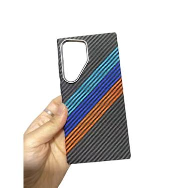 Imagem de Capa de telefone de alívio de pixels luminosos para Samsung S24 S23 Plus S24 23 Ultra carregamento sem fio PC rígido capa de armadura à prova de choque, E, para Galaxy S24Ultra