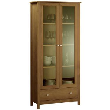 Imagem de Cristaleira 2 Portas Vidro 1 Gaveta 180x80 cm E954 Diamond Dtall