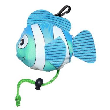 Imagem de Sand Dipper Sacola de malha expansível | Linda bolsa de nylon de peixe, Verde, 15" x 21"