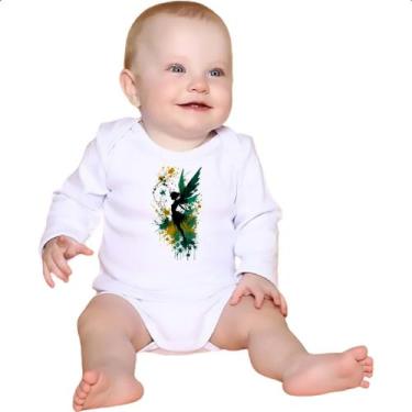 Imagem de Body intantil Fada da floresta silhueta splash - Alearts, P
