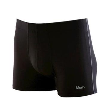 Imagem de Cueca Boxer Mash 170.30 Toque Gelado Cós Elástico Poliamida, Preto, G