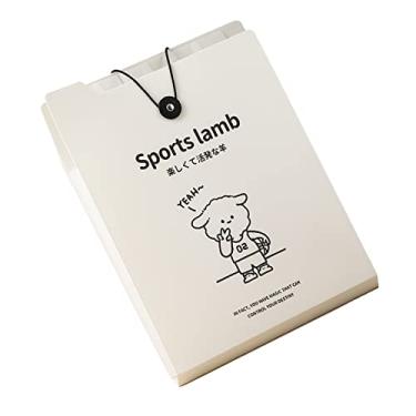 Imagem de Expandindo a Pasta de Arquivos, Letra Portátil Arquivos e Carteiras Práticas Portáteis Documento de Acordeão de Papel para Estudantes para Estação de Escritório da Escola Time de