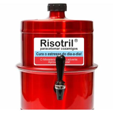 Imagem de Chopeira Portatil A Gelo Vermelha Risotril 5.1lt Não Elétrica - Beer C