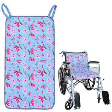 Imagem de Yangshine Almofada de incontinência altamente absorvente para cadeira de rodas para idosos, almofadas impermeáveis e laváveis e reutilizáveis, almofada de assento antiderrapante com duas alças de laço