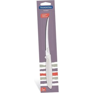 Imagem de Faca para Tomates Tramontina Inox 5 Plenus, Branco