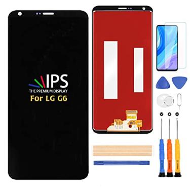 Imagem de Compatível com substituição de tela LG G6, para LG G6 H870 H871 H872 LS993 VS998 VS988 US997 LCD tela sensível ao toque digitalizador peças de montagem, com protetor de tela + ferramentas, Preto