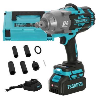 Imagem de Chave de impacto a Bateria 21v 2100Nm 4500rpm com Acessórios Tssaper T