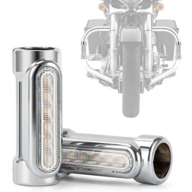Imagem de PSLER Switchback Driving Crash Bar Lights Motorcycle Highway Bar Lights for 1-1/4" Crash Bars Ultra Classic Limited Road King Street Road Glide Trike Dyna Sportster Touring Victory Bikes