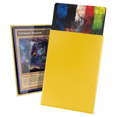 Imagem de Ultimate Guard Capas de cartão Cortex, 60 mangas TCG japonesas, 62 x 89 mm, costas amarelas, acabamento brilhante, sem PVC e sem ácido, alta nitidez