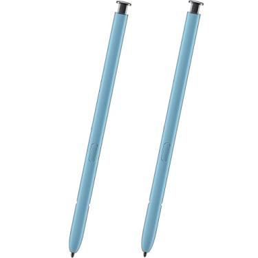 Imagem de Pacote com 2 canetas de substituição para Galaxy S22 Ultra S para Samsung Galaxy S22 Ultra 5G 17.3 cm SM-S908U todas as versões, caneta Galaxy S22 Ultra Stylus sem Bluetooth (azul celeste)