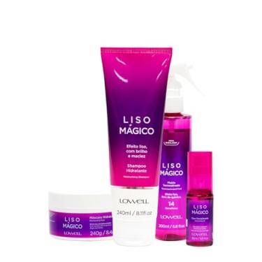 Imagem de Kit Lowell Liso Mágico Shampoo Máscara Oil Fluído (4 produtos)