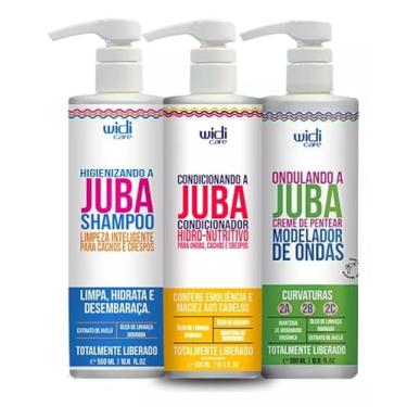 Imagem de Widi Care Kit Juba, Shampoo + Condicionador + Creme Modelador para Cabelos Cacheados e Crespos, 500ml