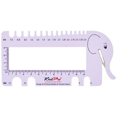 Imagem de Régua Gabarito para Crochê e Tricô - Lilás - 10995 - Knitpro