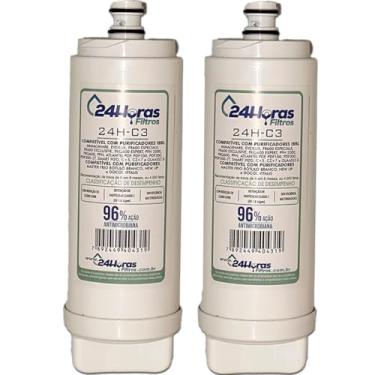 Imagem de 24 Horas Filtros, Kit 2 Filtro Refil Compatível IBBL C+3 Immaginare E-Due FR600 Evolux