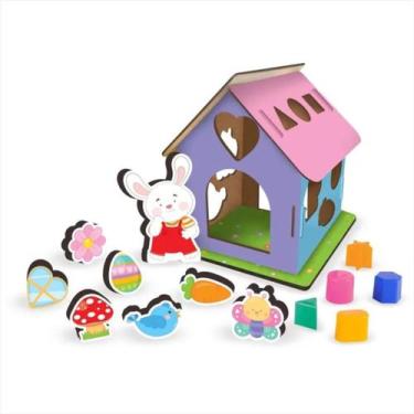 Imagem de Brinquedo Casa Tom Tom Madeira 21 Peças - NIG