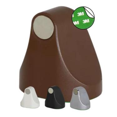 Imagem de Trava Fixador Porta Vidro Madeira Magnético Comfort Door Sem Furar O C