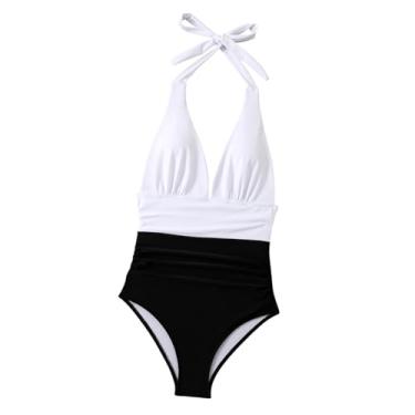 Imagem de simhoa Maiô feminino para fadies nado de nadar para clubes surfando piscina de esportes aquáticos verão, L