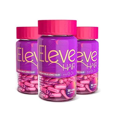 Imagem de Kit 3 Vitaminas P/Cabelos e Unhas 90 Caps Eleve Hair