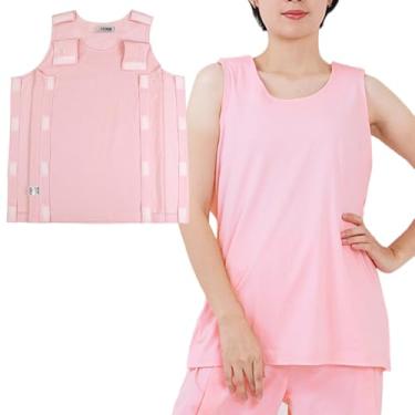 Imagem de AUSTYLCO Camisetas femininas pós-cirurgia de ombro para mastectomia, quimioterapia, acesso à porta de quimioterapia, para recuperação de cirurgia no ombro, braço quebrado, recuperação de cirurgia