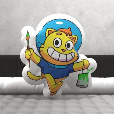 Imagem de Almofadas 3D Avulsa Gato Galáctico - KN DECOR