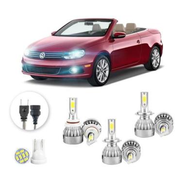 Imagem de Kit Lampadas Led Volkswagen Eos 2006 A 2015 Hb4 H7 20000lm - V10, Bran