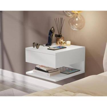 Imagem de Kit 2 Mesas Cabeceira Suspensa Florida Plus Cores Comprar