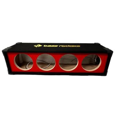 Imagem de Bass Rockers Array Box Enclosure BRHB6 4 buzinas 4 x 6,5 alto-falantes Xtreme durável caixas de subwoofer de madeira forte tapete colorido chuchera buzina estilo brasileiro