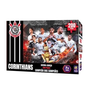 Imagem de Quebra-Cabeça Puzzle Coleção Corinthians 200 Peças Mimo Toys - 2563