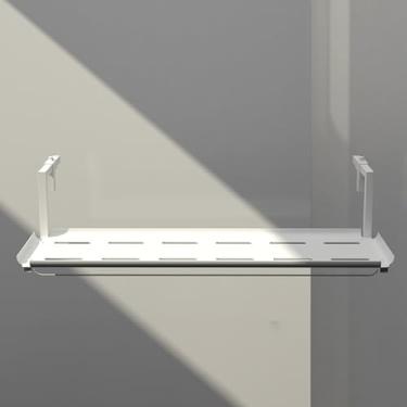 Imagem de FORRTY Mesa De Pátio Suspensa Mesa Varanda Externa Galvanized Material,Ajuste 7 Níveis,Adequado Para Mesas Jantar,Suportes Para Flores,Prateleiras Armazenamento,Bar Pátio Suspenso(Branco,120CM(47.2in)