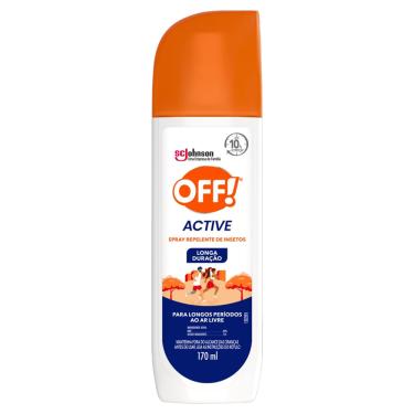 Imagem de Spray Repelente de Insetos off active Spray 170 ml
