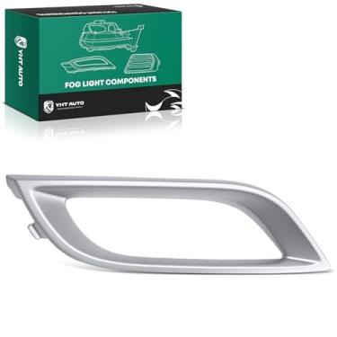 Imagem de YHTAUTO Capa de farol de neblina com orifício de luz para Mazda 3 2010-2011, transmissão manual, capa de acabamento da lâmpada do para-choque dianteiro moldura do farol de neblina passageiro direito