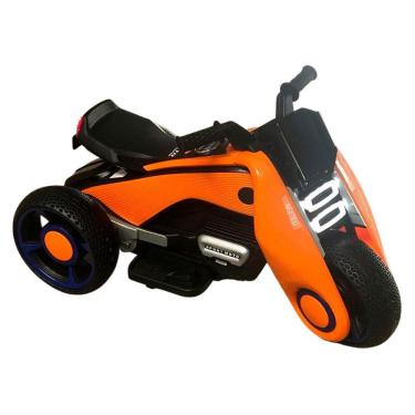 Imagem de Mini Moto Elétrica Luzes E Som Infantil 6V Laranja Importway