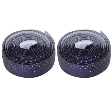 Imagem de Fita do Guidão de Bicicleta de Estrada, 2pcs Biciche Fita Anti -Slip Han Hanking Fita de Fita de Barrilhas de Ciclismo para Passeio Confortável (Azul)