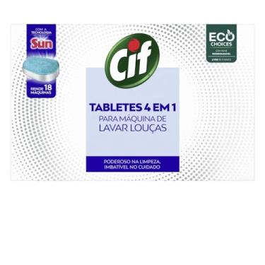 Imagem de Cif Tabletes 4 Em 1 Para Máquina De Lavar Louças 324g